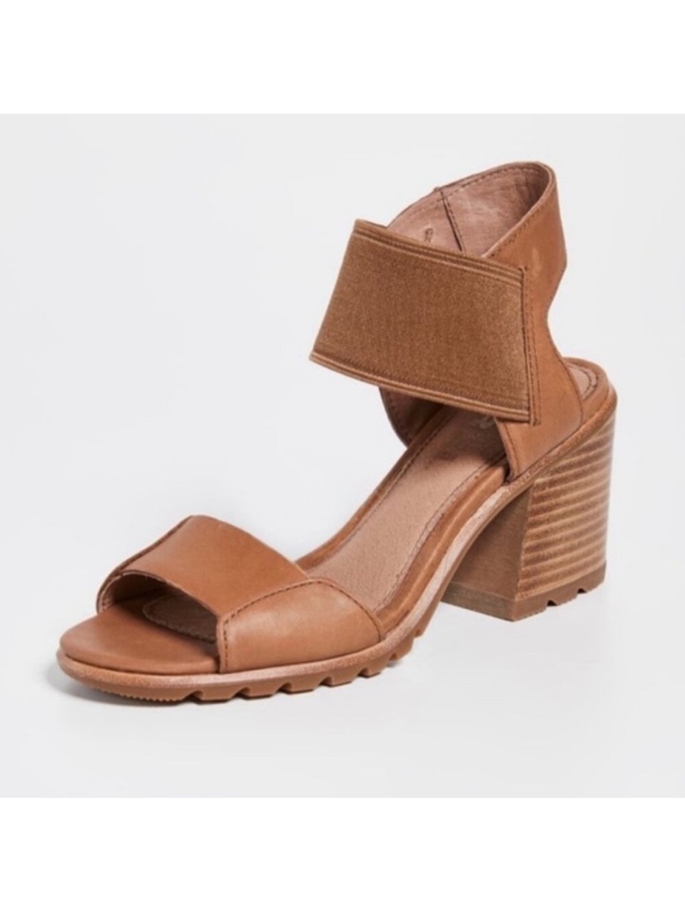 Sorel Tan Block Heel Sandals